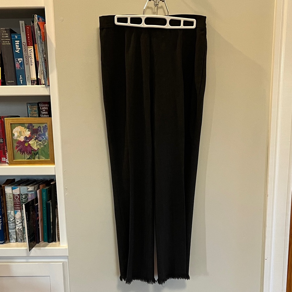 Women’s Dark Gray Frayed Hem Pants